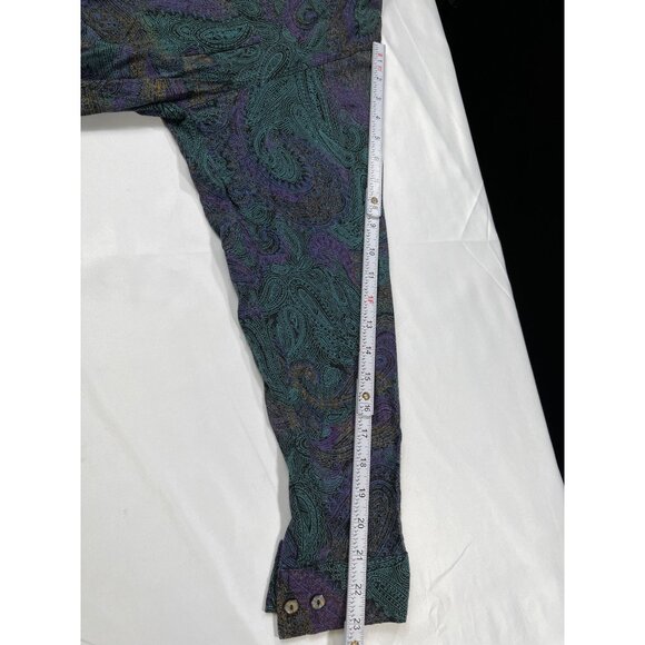 Stefano Man SKU 7660 Paisley Pattern Long Sleeve Multicolor Size XL - Picture 7 of 10